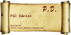 Pál Dániel névjegykártya